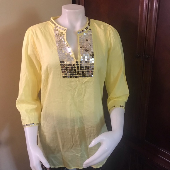 🆕 Audrey Mai Yellow Long Sleeves Blouse-Med - Picture 1 of 7